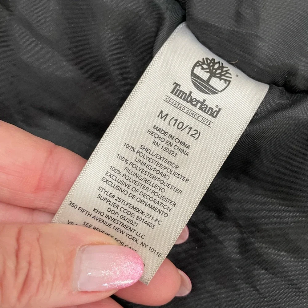 Timberland winter camo coat boy 10-12